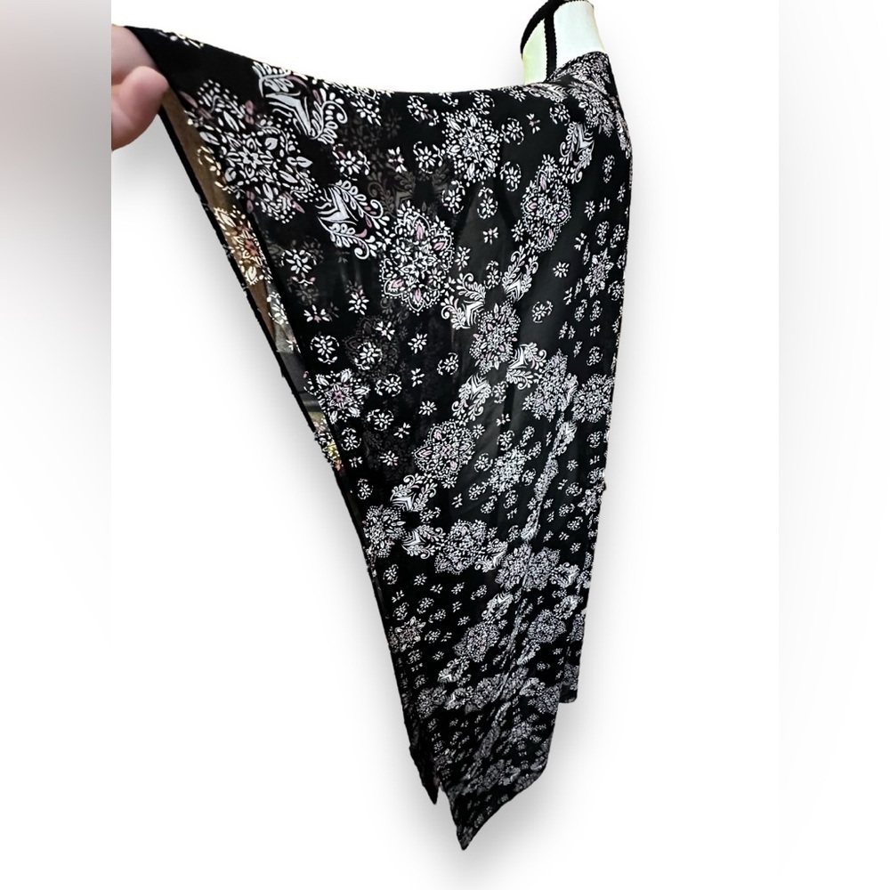 Women’s torrid 1 2 Black Mandala Print Chiffon Kimono Duster 14 16 18 20 1X 2X - Picture 9 of 14